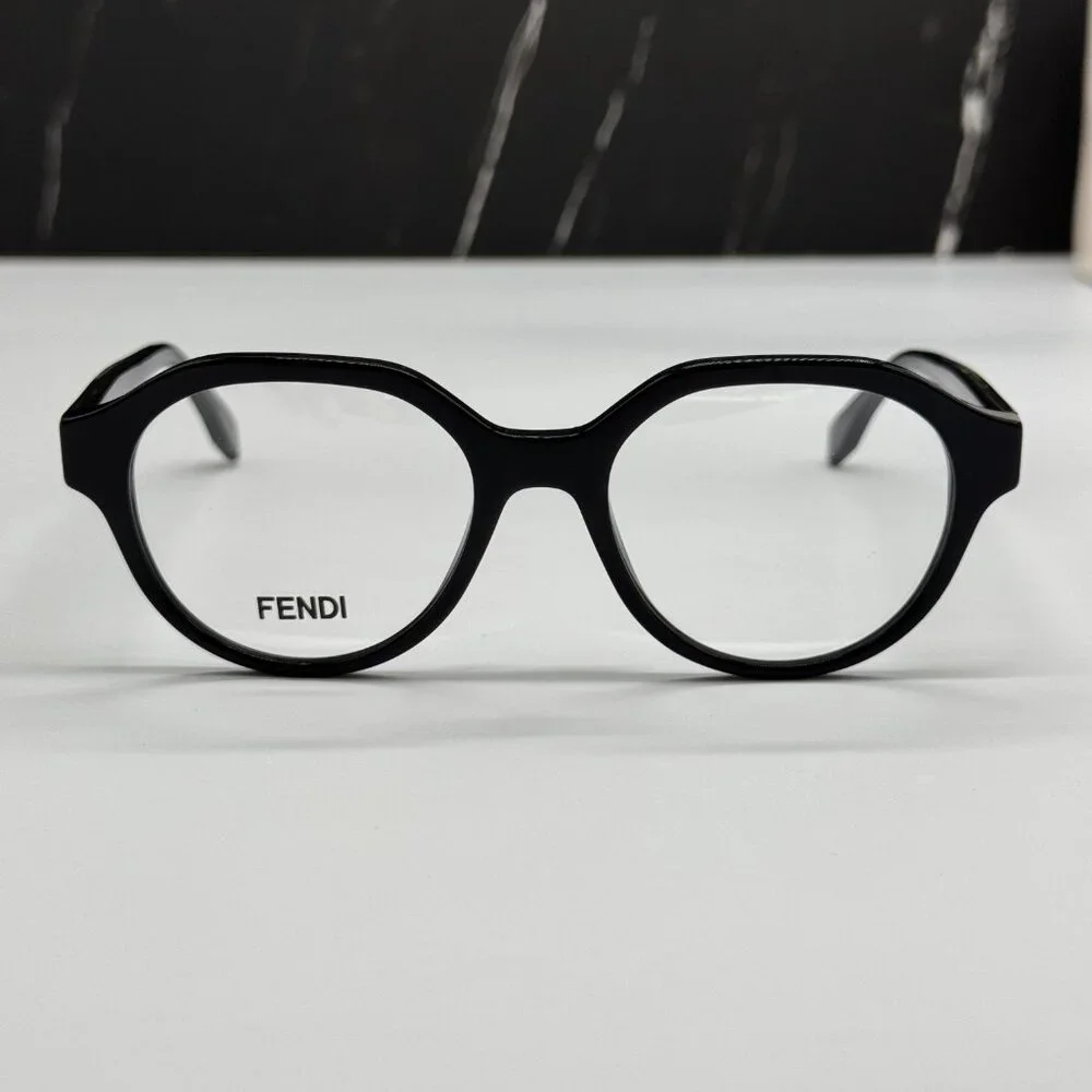 NEW FENDI FE50049I 001 BLACK EYEGLASSES WOMEN FENDI